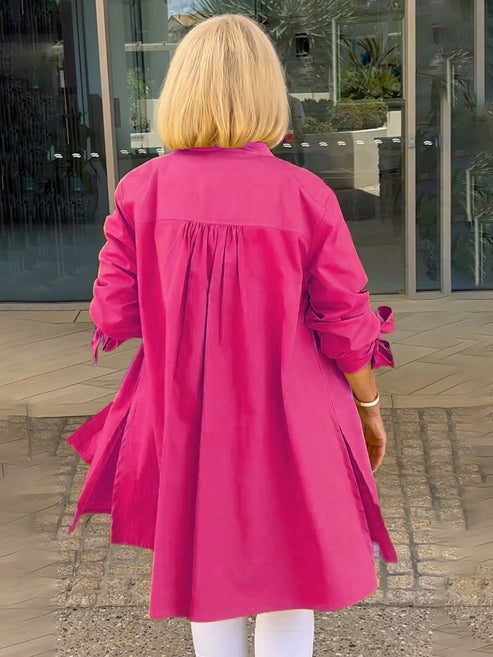 Venetia | Chic Tie-Sleeve Button Shirt