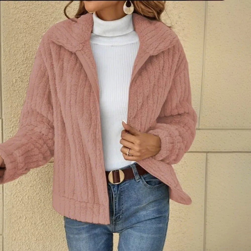 Evita | Cozy Fluffy Comfort Jacket