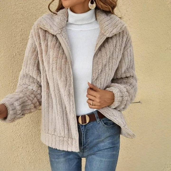 Evita | Cozy Fluffy Comfort Jacket