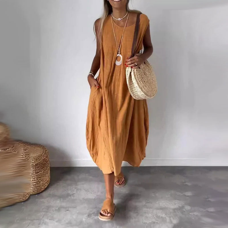 Sabrina | Casual Sleeveless Pocket Dress