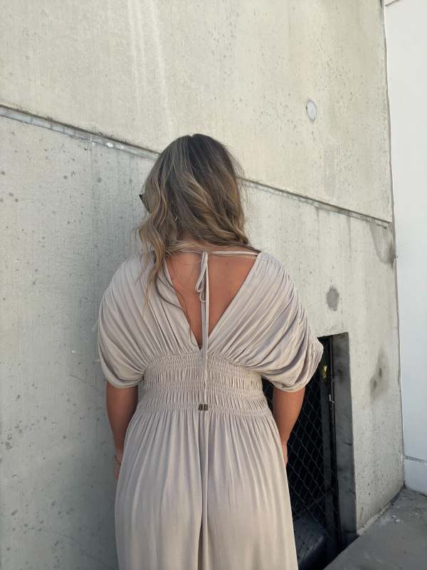 Alyza | Elegant V-Neck Maxi Dress