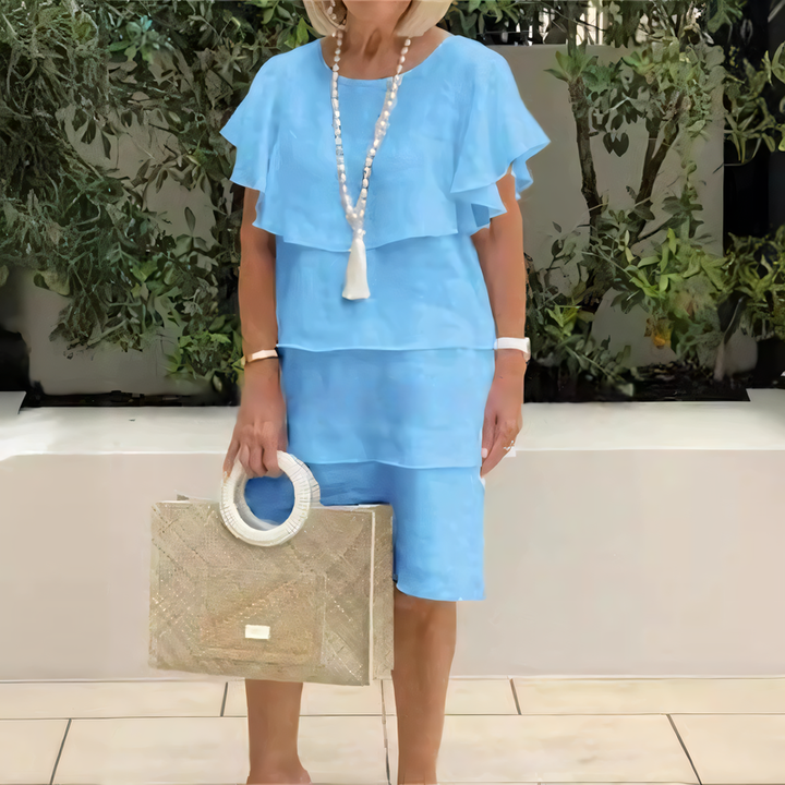 Stellar | Graceful Ruffle Flow Dress