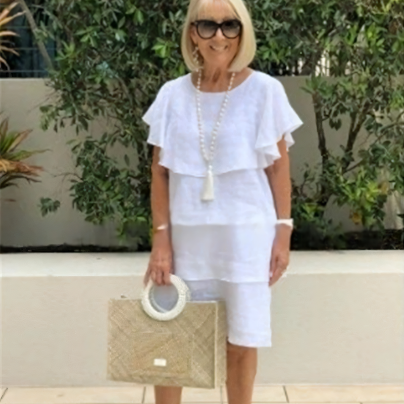 Stellar | Graceful Ruffle Flow Dress