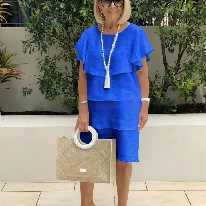 Stellar | Graceful Ruffle Flow Dress