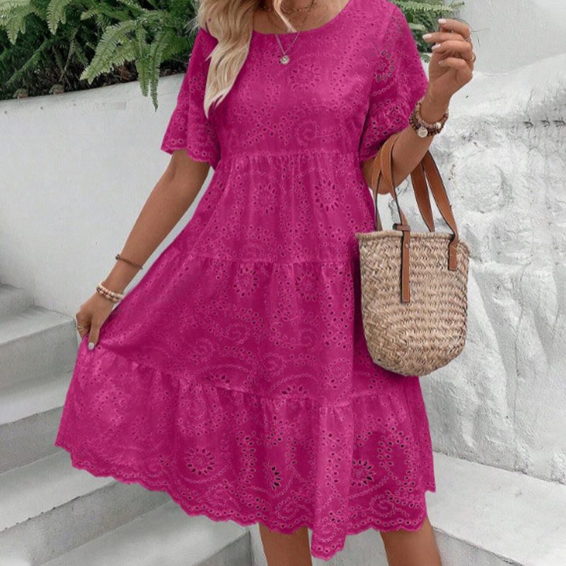 Nara | Cozy Floral Cutout Dress