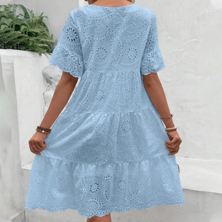 Nara | Cozy Floral Cutout Dress