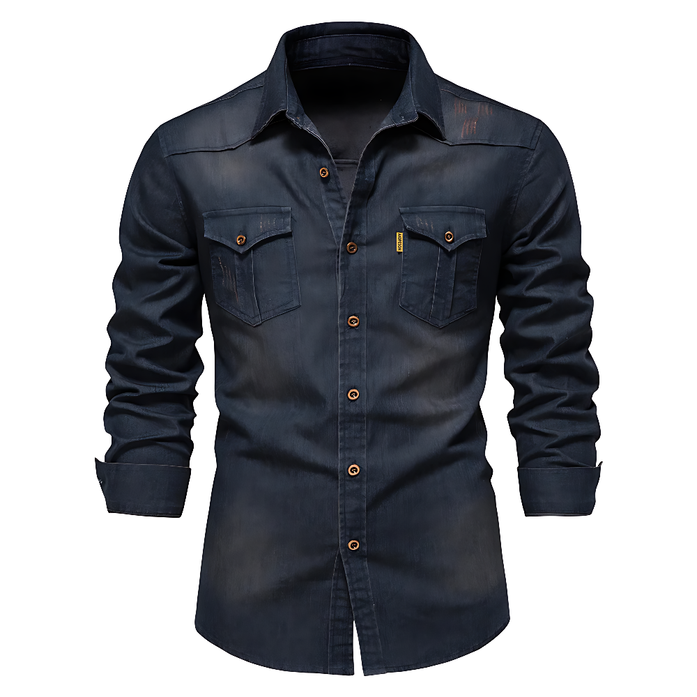 Bruce | Cotton Denim Shirt