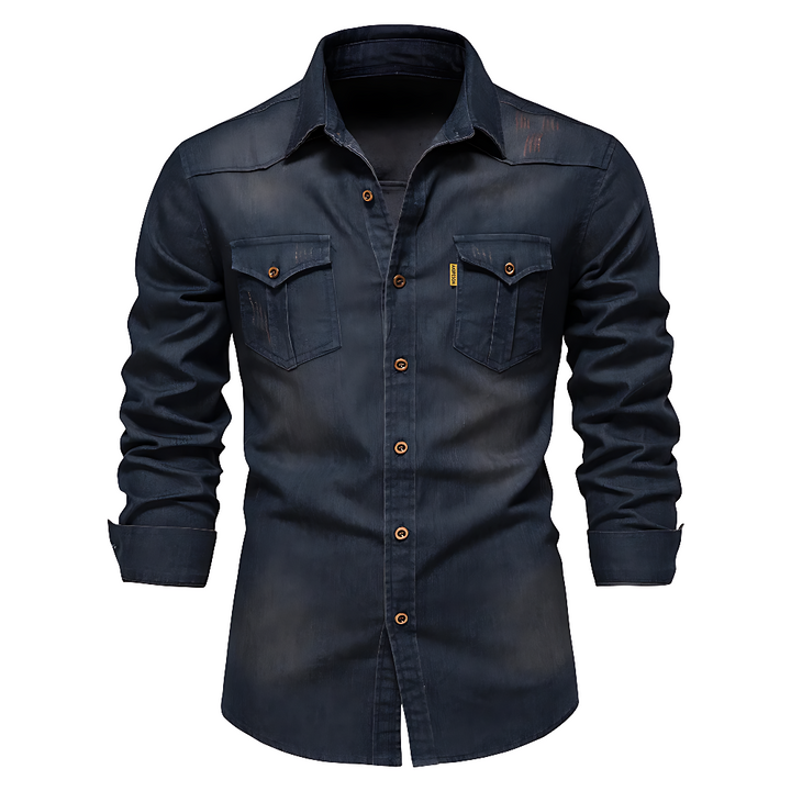 Bruce | Cotton Denim Shirt