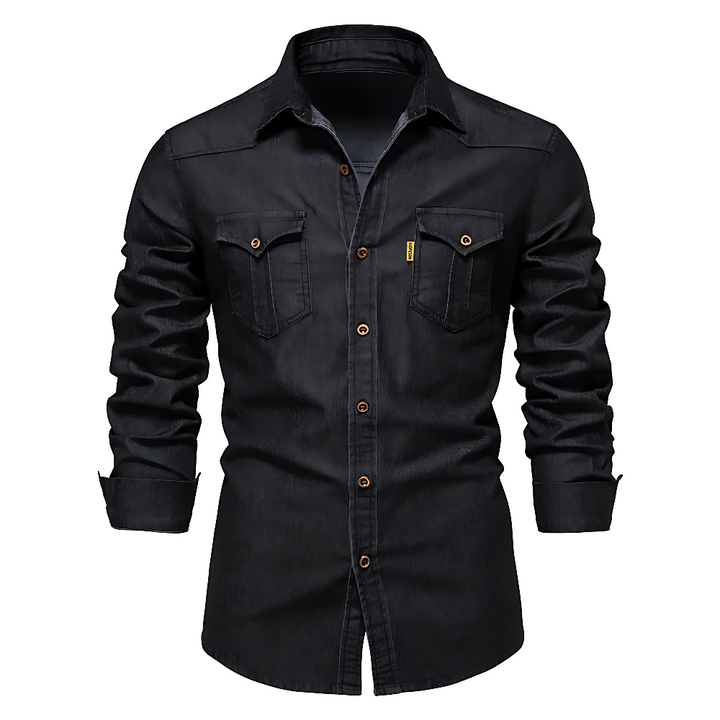 Bruce | Cotton Denim Shirt