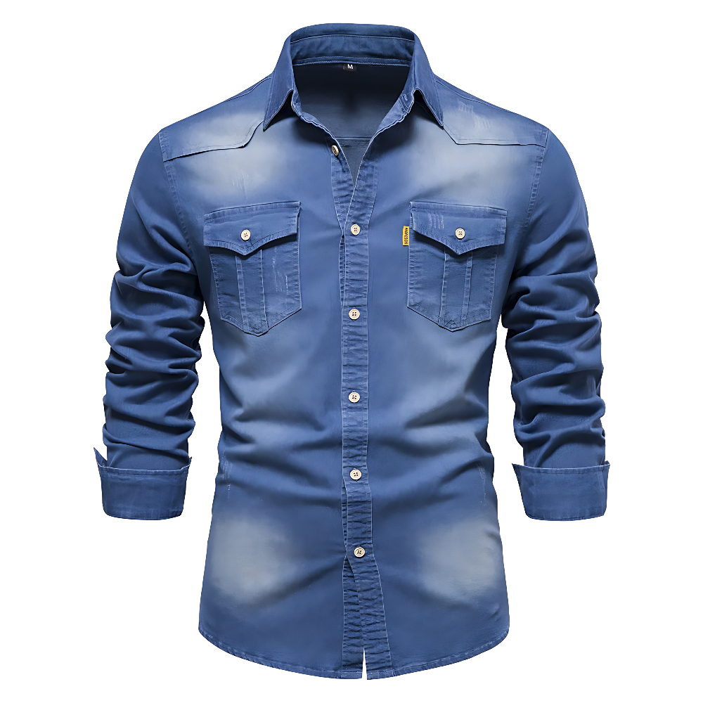Bruce | Cotton Denim Shirt