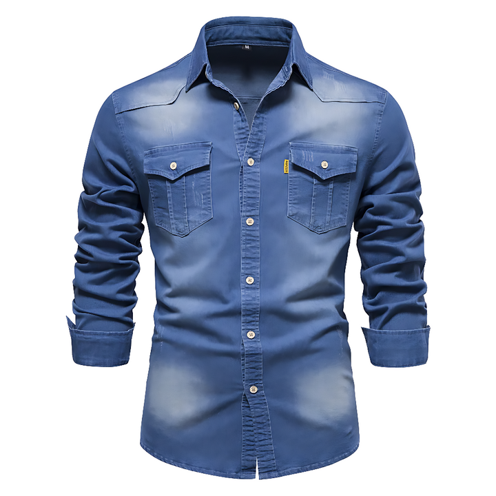 Bruce | Cotton Denim Shirt