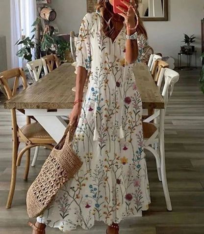 Mikaela | Stylish Boho Belly-Covering Dress